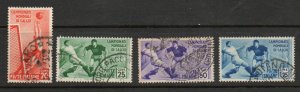 Italy - Sc# 324 - 327 Used - Soccer        /       Lot 0824177