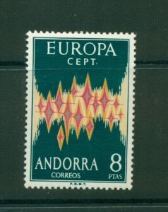 Andorra  (Spanish) #62 (1972 Europa)  VFMNH CV $60.00  Key set!