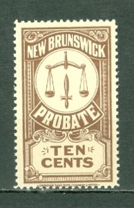 NEW BRUNSWICK LAW STAMP #NBP14a(VAN DAM) ...MNH...$3.00