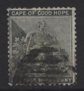 CAPE of GOOD HOPE - Scott 33 -Hope-1882- WMK 2 - Used -Single - 1/2p Stamp