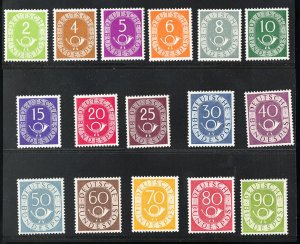 Germany Stamps # 670-85 MLH XF Scott Value $800.00