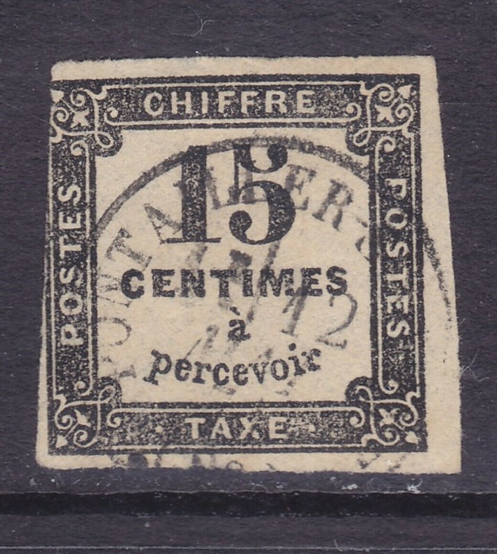 France J4 Used 1863 15c Black Postage Due