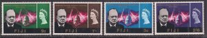 Fiji 1966 QE2 Churchill Set Umm SG 345 - 348 ( A693 )