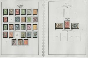 Finland Stamp Collection on 100 Steiner Pages, 1856-1998, JFZ