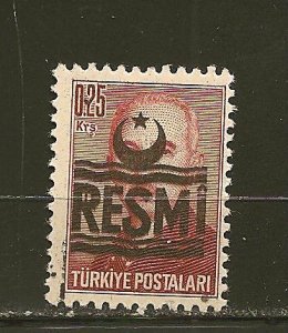 Turkey O24 Official MNH