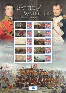 GB 2015 BC-473  battle of waterloo smiler sheet no. 428 UNMOUNTED MINT/MNH