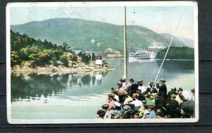 USA 1909 Color Postal Card Used Franked with 2c Hudson River 9903