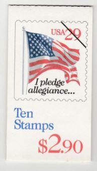 U.S. Scott #2594a BK198 Flag Stamp - Mint NH Booklet