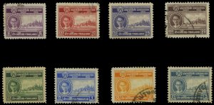 Thailand #275-282, 1950 Coronation, complete set, used