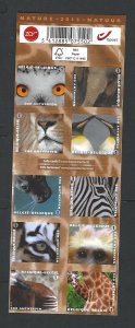 Belgium booklet pane of ten mnh Scott Cat # 2653a