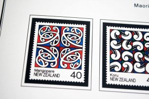 COLOR PRINTED NEW ZEALAND 1967-1989 STAMP ALBUM PAGES (93 illustrated pages)