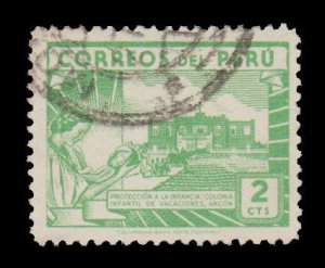 PERU SCOTT # 410. USED. # 4