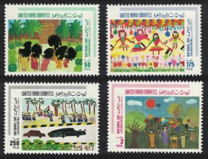 United Arab Emirates Children's Paintings 4v 1995 MNH SG#498-501