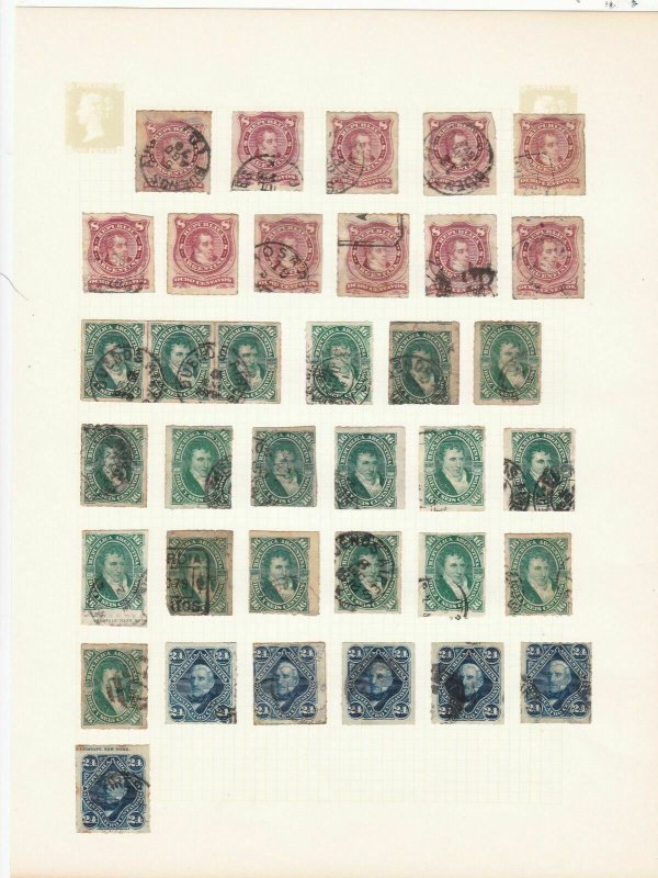 argentina stamps & cancel study page  stamps from 1876 ref r12964