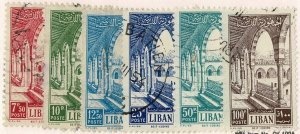 Lebanon #279-84 used arches