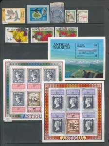 Antigua Barbuda Anguilla QV/QE M&U Collection(Apx 170 Items) (HP89 ) 