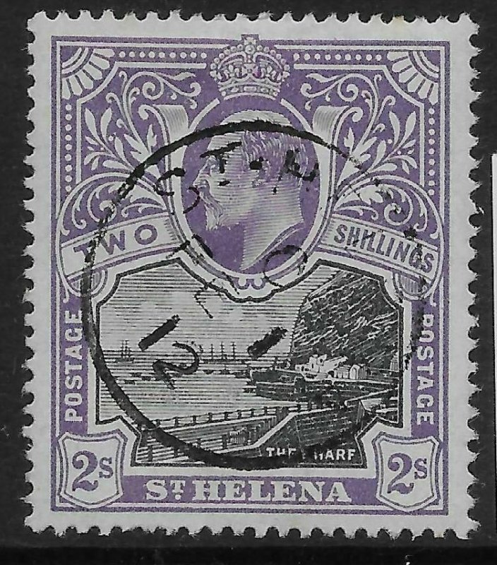 ST.HELENA SG60 1903 2/= BLACK & VIOLET USED