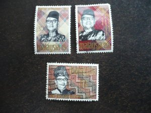 Stamps - Malaysia - Scott# 58-60 - Used Set of 3 Stamps