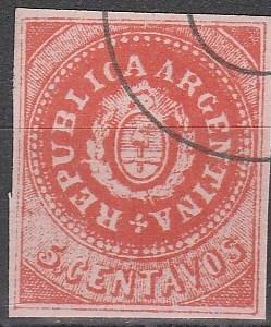 Argentina #7H F-VF Used CV $32.50 (V2815)