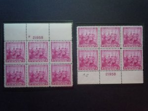 #836 3c Swedish-Finnish PB Matched Set #21958 MNH OG VF Includes New Mounts