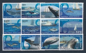 [113792] Aitutaki Cook Islands 2013 Marine life Humpback whale Dolphin  MNH