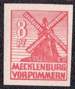 Germany DDR Russian Occupation Mecklenburg-Vorpommern 1945 -  12n17 MNH Paper X