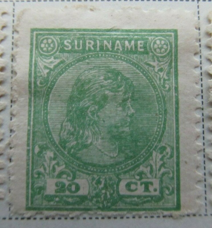 Surinam 1892-93 20c Fine MH* A13P9F939