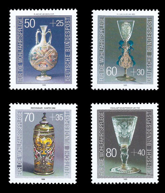 Germany, FRG 1986 Sc B647-50 MNH