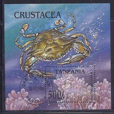 Tanzania 1994 Sea Marine Life Crab Animal Nature Stamp CTO SG MS1991 Mi BL269