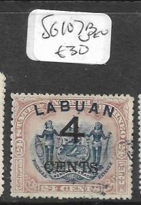 LABUAN (PP0204B) 4C/24C ARMS, LION SG 107B   VFU