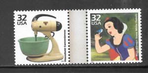 #3185G-H MNH Gutter Pair