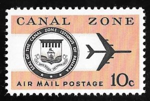 CANAL ZONE C48 10 cents Dull Orange & black Stamp Mint OG NH VF