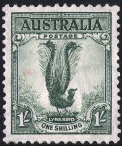 Australia SC#175a 1s Lyre Bird: Perf 13½ x 14 (1941) MLH