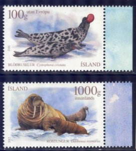 Iceland 2012 Seals Mi. 1367/8 MNH