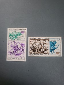 Stamps Mali Scott #C278-9 hinged, imperf