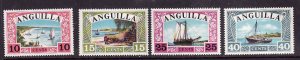 Anguilla-SC#32-5-unused NH set-Sailboats 1968-