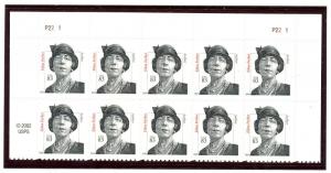 US  3434 Edna Ferber 83c - Plate Block of 10 - MNH - 2003 - P22 1