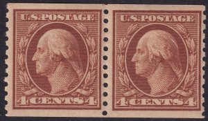 #457 Mint NH, VF, Pair (CV $150) (CV $60 - ID42768) - Joseph Luft