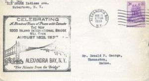 THOUSAND ISLANDS BRIDGE OPENING 1938 - Alexandria Bay, NY