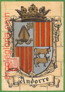 14666 - ANDORRA - MAXIMUM CARD - Heraldry-