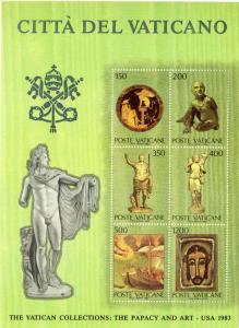 VATICAN 720 MNH S/S SCV $3.75 BIN $2.25 ART