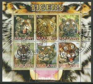 Malawi #Z010 Canceled S/Sheet, Tigers