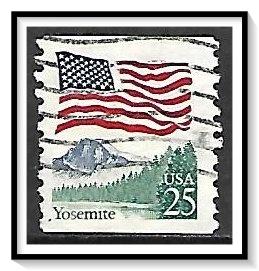 US #2280 Flag Over Yosemite Coil Used
