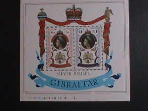 GIBRALTAR 1977 SC# 339a SILVER JUBILEE-QUEEN ELIZABETH II MNH S/S VERY FINE