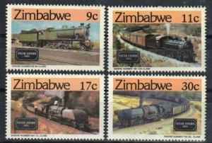 Zimbabwe Stamp 487-490  - Steam Locomotives