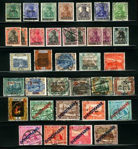 Saar Germania #4 / #011 1920-1923 Asstd Germania Overprints, Scenes, Officials