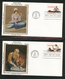 1717-1720 FDC  on 4 Colorano Silk Caches U/A