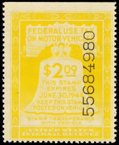 U.S. REV. MOTOR VEHICLE RV25  Mint (ID # 117685)