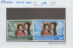 Pitcairn Islands 127-8 VF MNH QEII