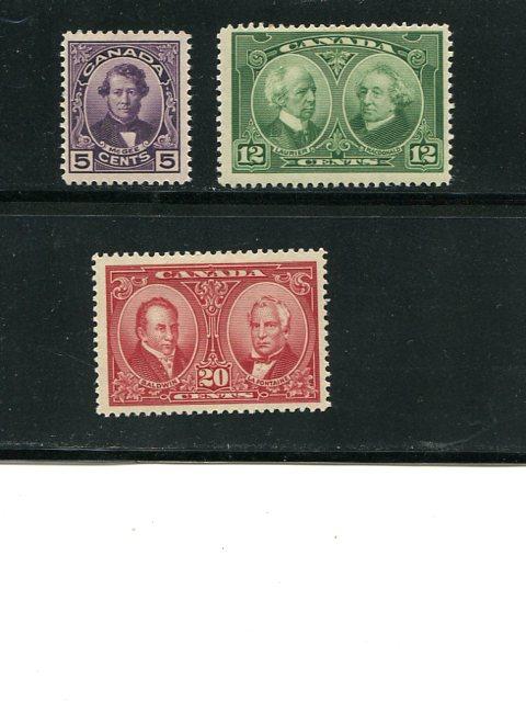 Canada #146-48  Mint  VF